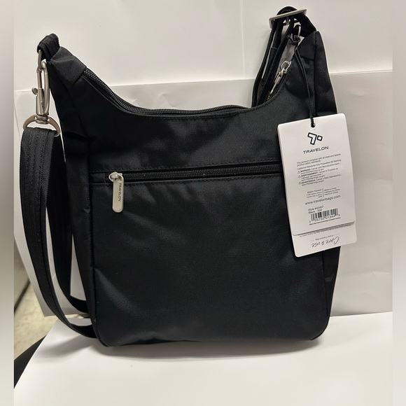 Travelon Anti-Theft Classic Essential Messenger Bag, Black (New!) - Picture 4 of 5